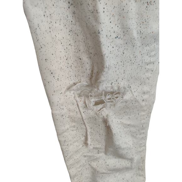 John Elliott season nine white button fly jeans Japan distressed splatter skinny - Picture 12 of 12